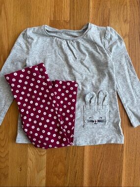 2T Carter’s Floral Bunny Set